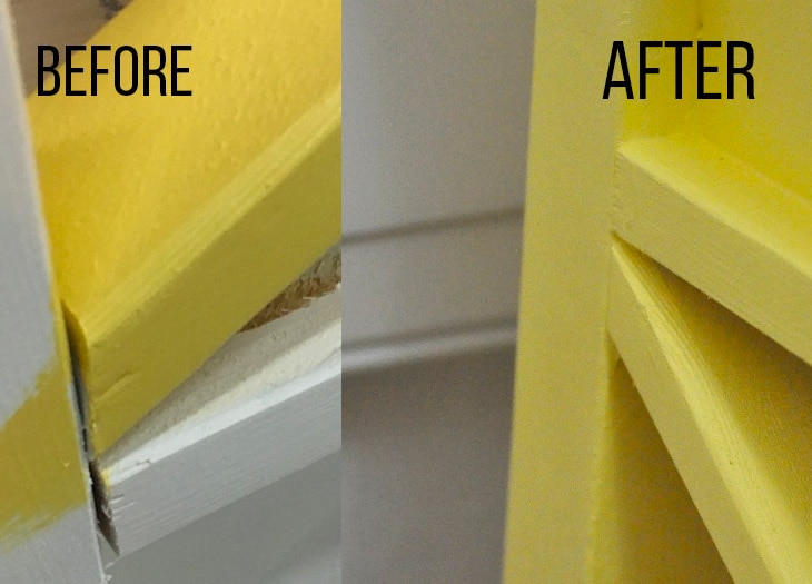 Effect of caulking and wood putty in sealing the gaps between woodworking projects