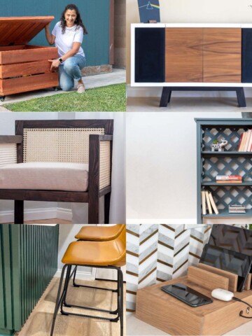 collage of best woodworking projects of 2021