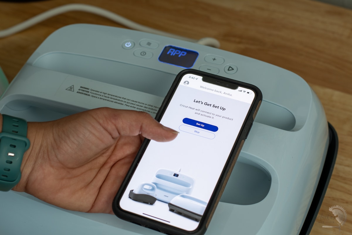 Connecting the Cricut EasyPress 3 to the Cricut Heat app