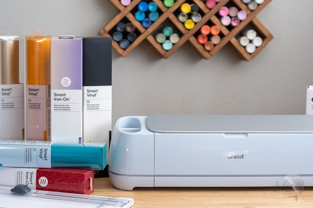 Cricut Maker 3 on table with new Smart Material