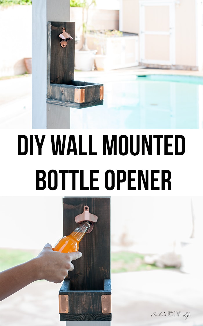 Easy DIY gift idea for him | Wall mounted bottle opener | Scrap wood project idea