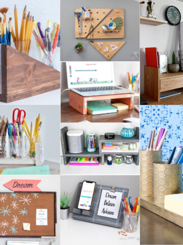 These 21 DIY desk organizer ideas will help you keep your workspace clean and organized so you can be more productive and creative!