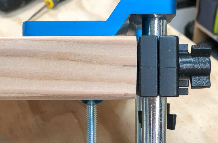 Making holes for tenon stock to use with beadlock joinery