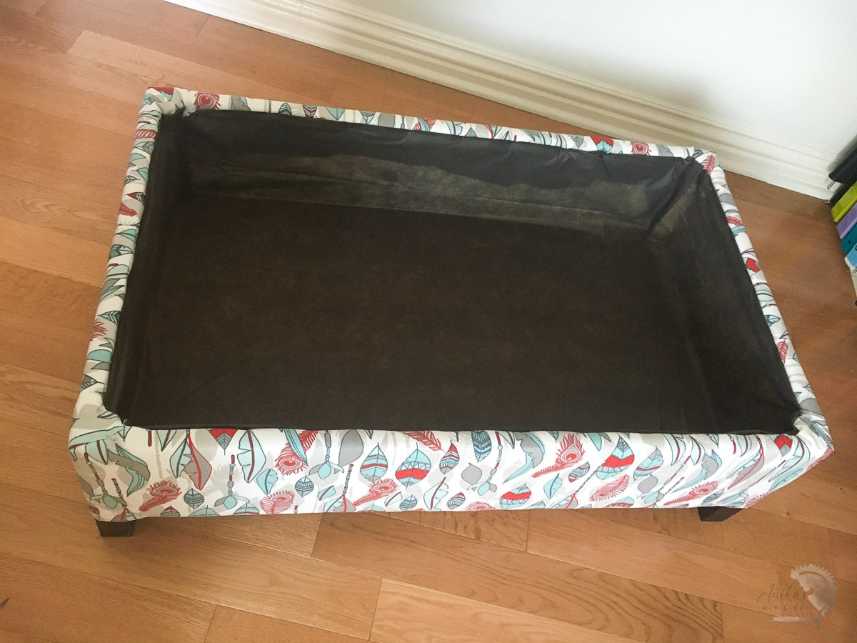 Completed storage ottoman box