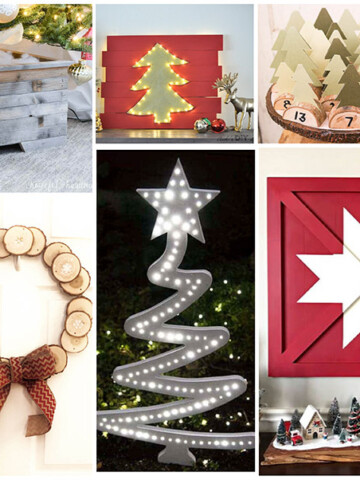 Easy DIY wood Christmas decorations and ideas to help inspire and motivate you to decorate your home with handmade projects.
