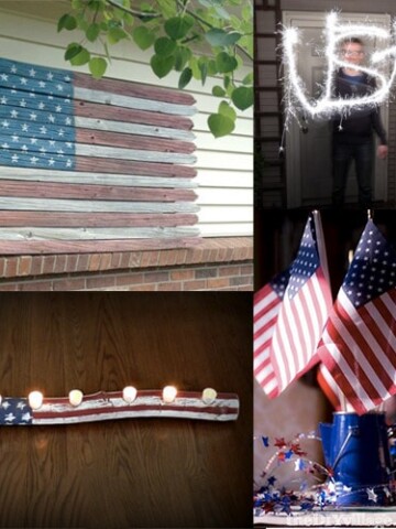 DIY 4th of July decoration ideas to add bring the patriotic spirit to your home decor. These easy red white and blue patriotic ideas will add the perfect touch to your Memorial Day or Independence Day celebrations.