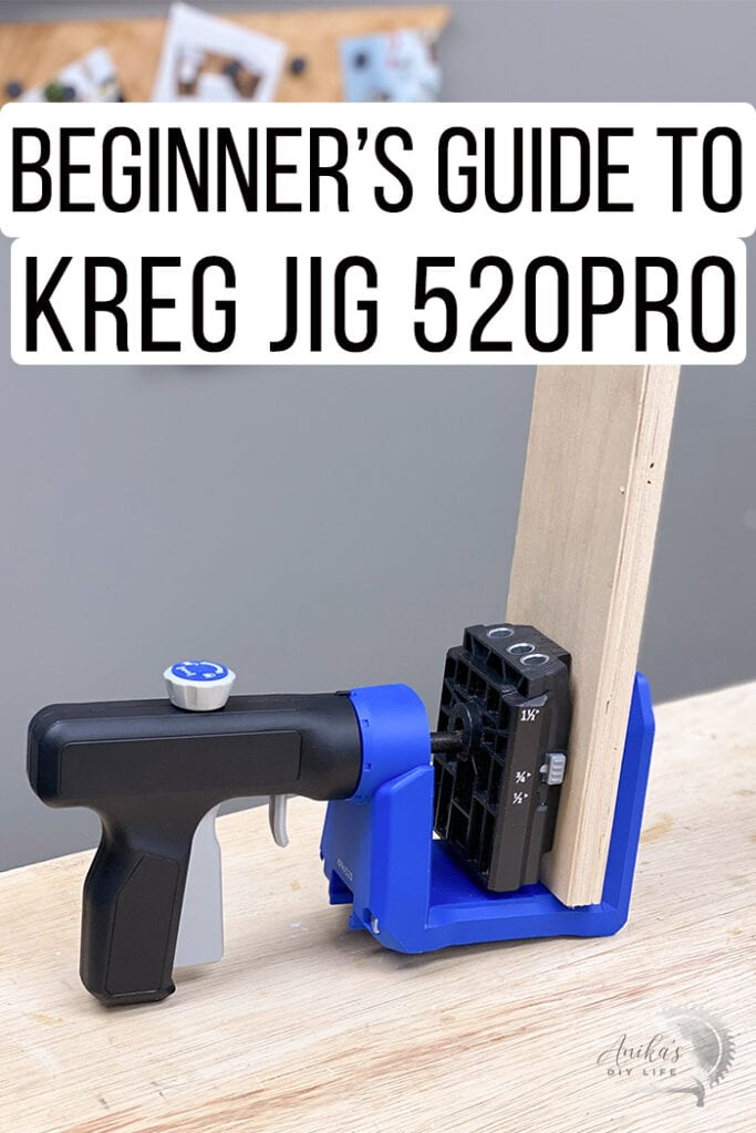 Kreg Jig 520 in use with text overlay