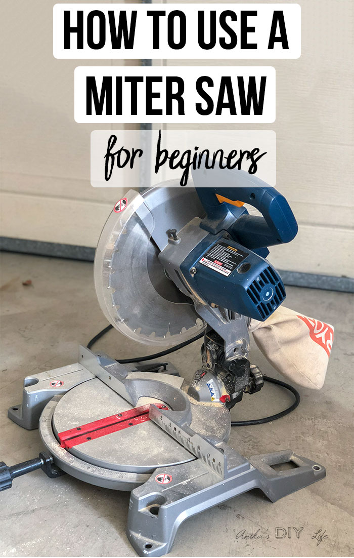 Miter saw with text overlay - how to use a miter saw
