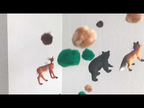 DIY Baby Mobile - Easy Animal Themed Woodland Decor - Anika&#039;s DIY Life