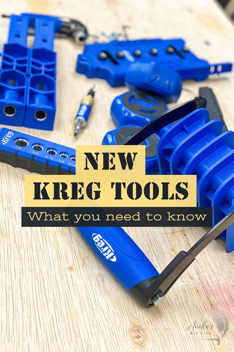 New Kreg tools on workbench with text overlay