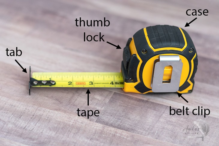 parts of a tape measure 