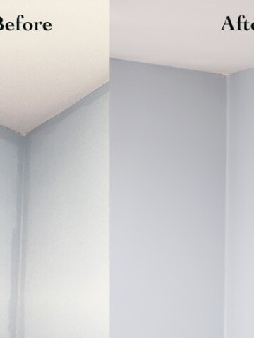 Uneven wall paint color between rolled and brushed on paint can be a huge disappointment. What I learned about it and how to fix it without repainting.